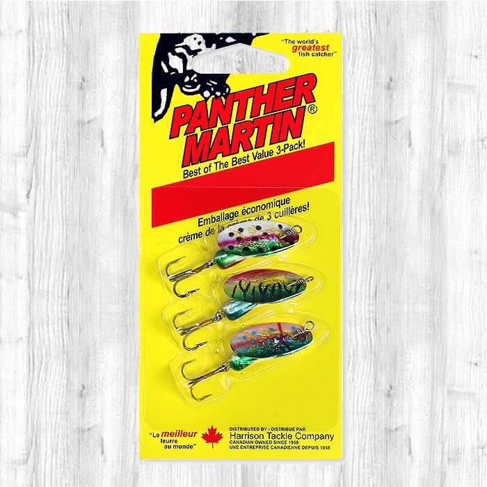 Panther Martin TH HG3 Holographic Spinner #4 - 3 Pack Assorted Kit (1/8 Oz)